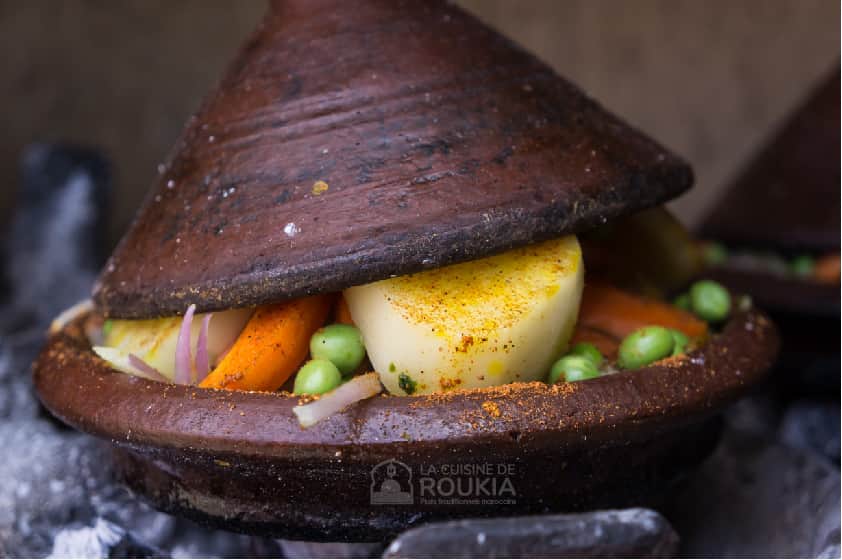 Tajine végétarien aux légumes bio par la cuisine de roukia, traiteur en Gironde